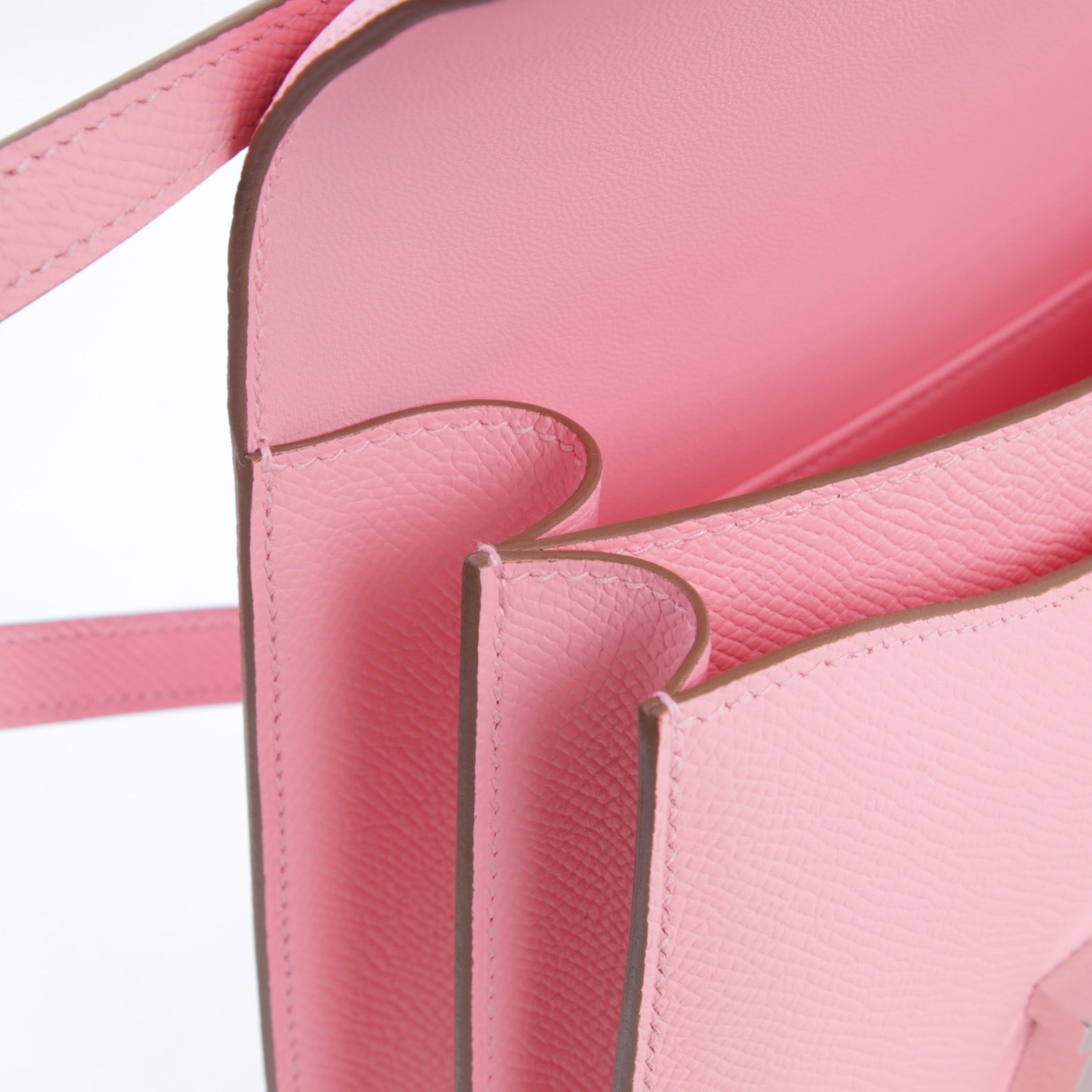 Hermès Constance Mini Rare Rose Confetti (1Q) Epsom with Palladium Hardware