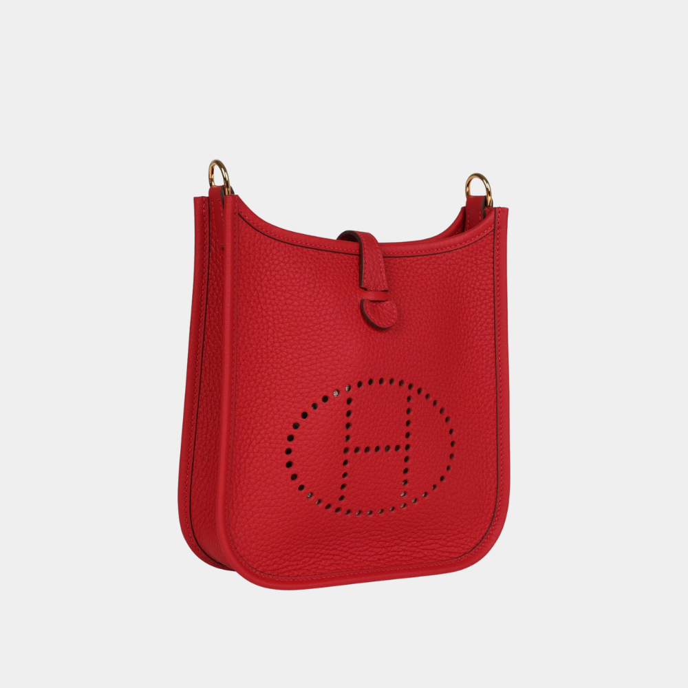 Hermès Evelyne TPM Vermillon Clemence Gold Hardware