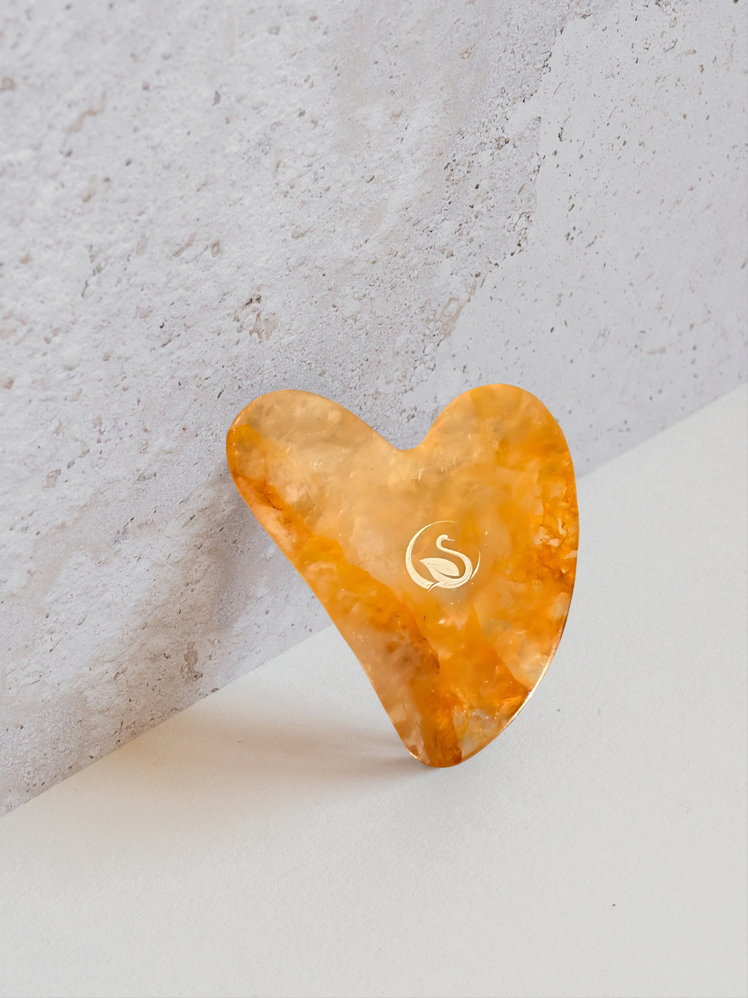Gua Sha Natural golden-yellow Quartz