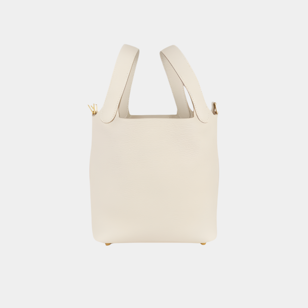 Hermès Picotin Lock 18 Craie Clemence with Gold Hardware