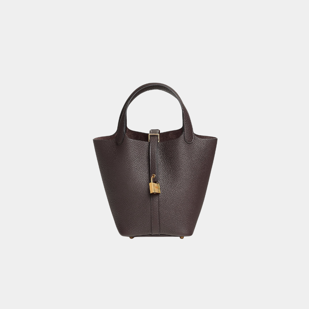 Hermès Picotin Lock 18 Ebène with Gold Hardware