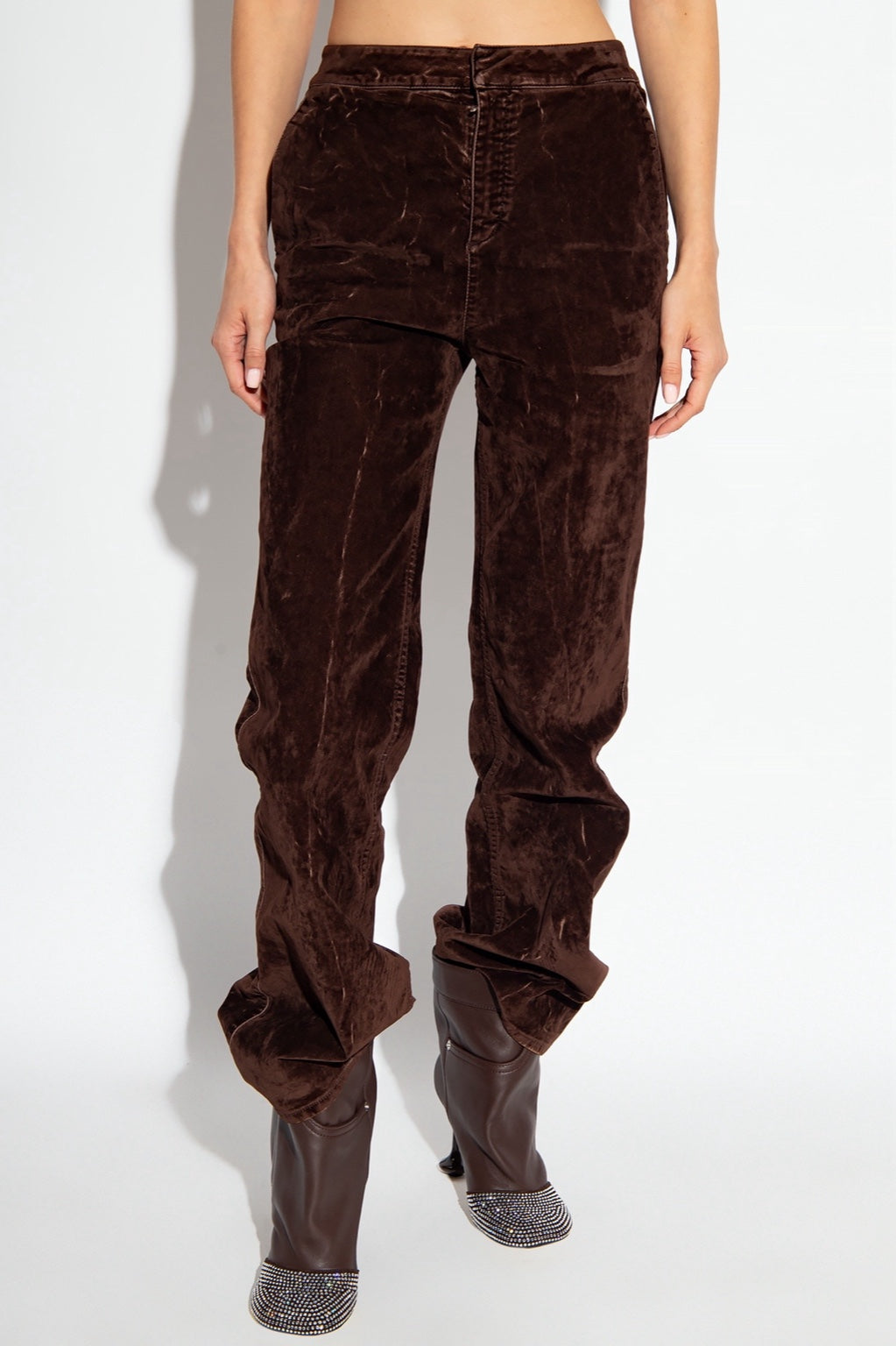 LOEWE Velvet Pants – Coffee Bean