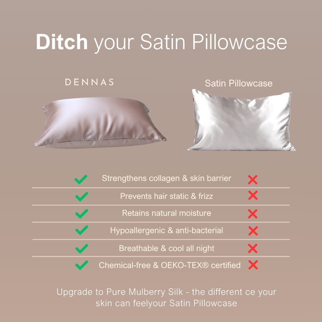 25 - Momme, 100% pure Mulberry silk.