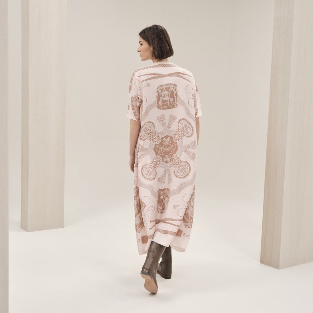 Hermès Brides de Gala (100% Silk) Dress 36 Size